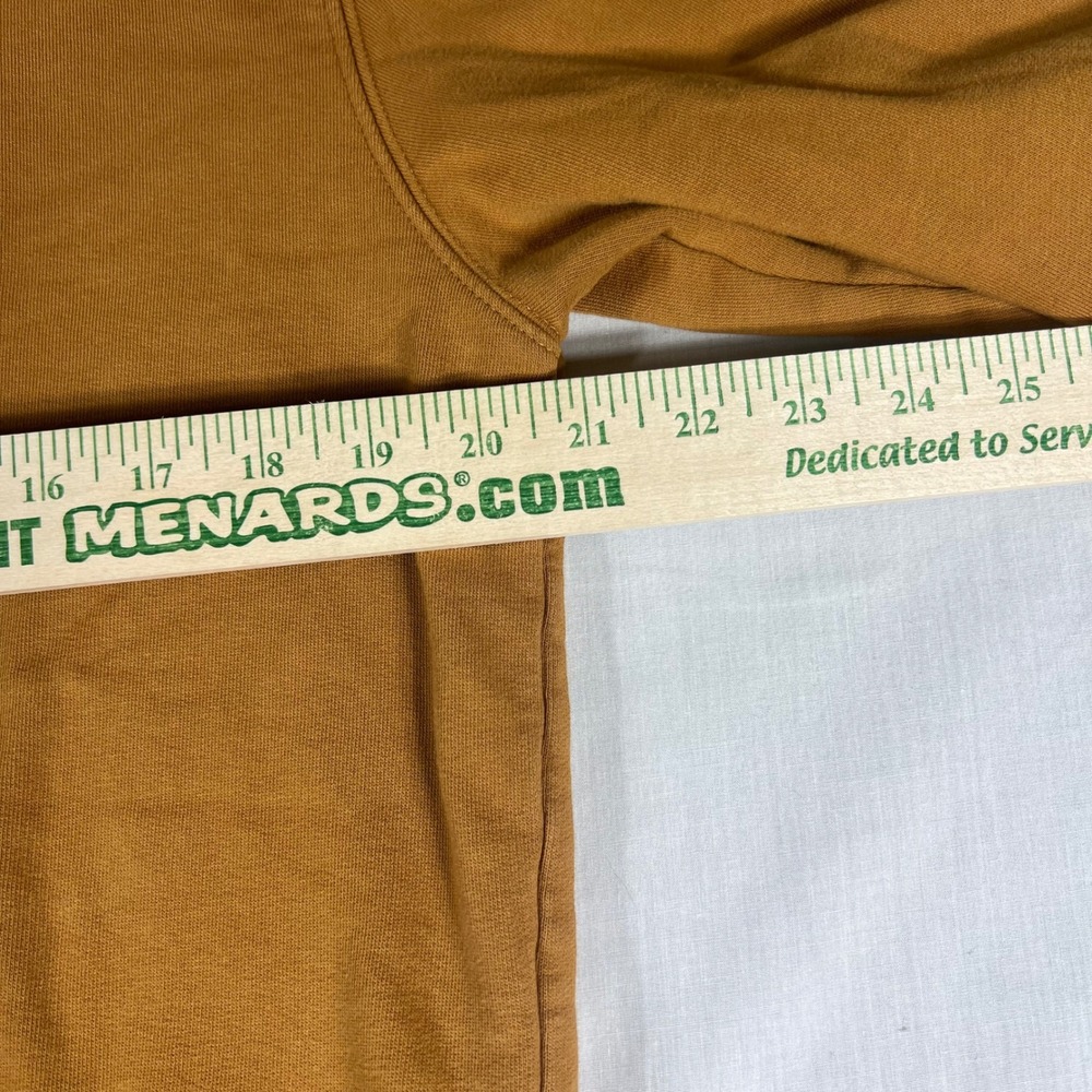 Timberland Mens Wheat Tan Tree Logo Fleece Pullover Hoodie Sweatshirt Medium - Picture 6 of 10